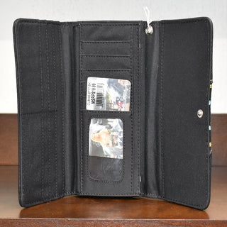 Black Wallet with Aztec Design Front Montana West