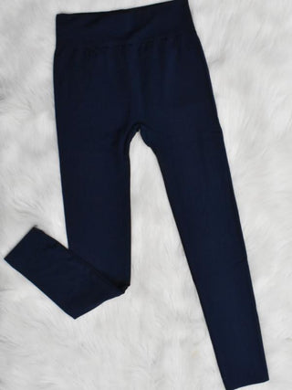 High Waisted Solid Color Seamless Leggings Multiple Colors