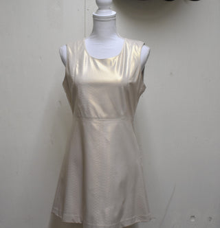 Sleeveless Metallic Snake Skin Print Dress