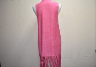 Crazy Train "Panama Pink" Studded, Fringed Duster