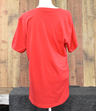 TX in Leopard V-Neck Tee, Sassy Frass